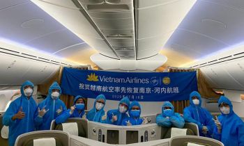 Sau 5 tháng, Vietnam Airlines bay chuyến chở khách đầu tiên đến Trung Quốc